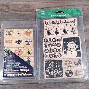 2 Sets of Rubber Stamps